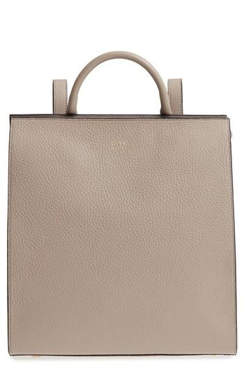 Oad New York Arc Leather Backpack - Beige
