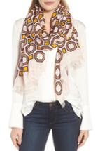 Women's Tory Burch Geo Scarf, Size - Pink