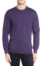 Men's Bugatchi Merino Wool Sweater - Purple