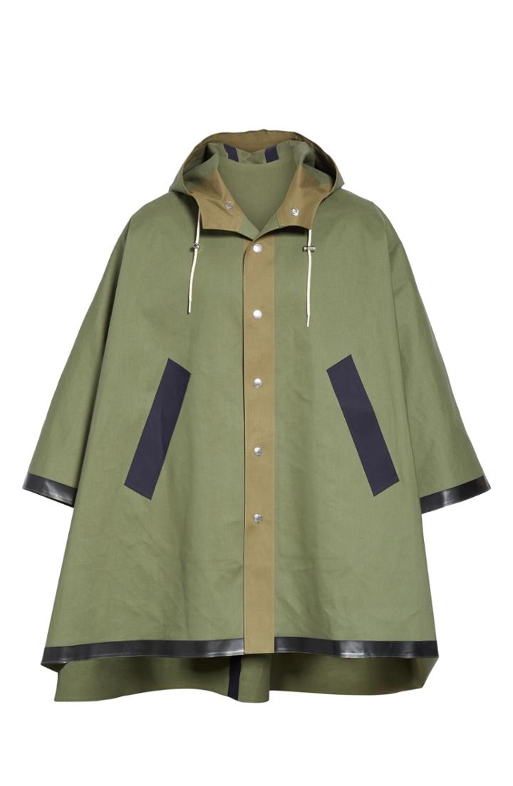 Men's Mackintosh Gents Bonded Cotton Hooded Poncho