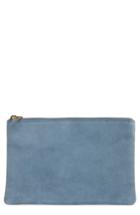 Madewell The Leather Pouch Clutch - Green