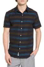 Men's Lucky Brand Blue Stripe Woven Shirt - Blue