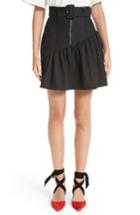 Women's Rejina Pyo Belted Ruffle Denim Miniskirt Us / 6 Uk - Black