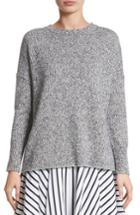 Women's Adam Lippes Marled Cotton, Cashmere & Silk Sweater - Grey