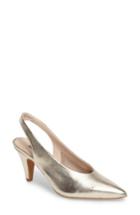 Women's Topshop Jetset Slingback Pump .5us / 36eu - Metallic