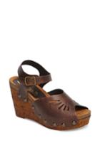 Women's Sbicca Langsa Wedge Sandal M - Brown