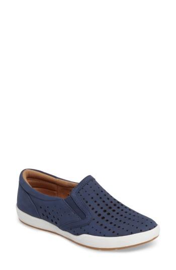 Women's Comfortiva Lyra Perforated Slip-on Sneaker M - Blue