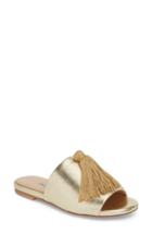 Women's Charles David Sashay Tasseled Slide Sandal M - Metallic