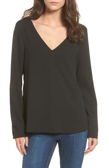 Women's Cooper & Ella Freja Long Sleeve Blouse, Size - Black