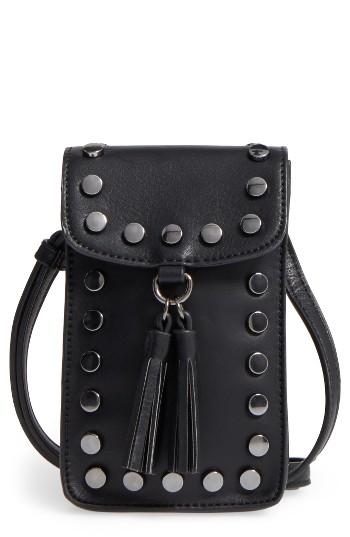 Emperia May Faux Leather Phone Crossbody Bag - Black