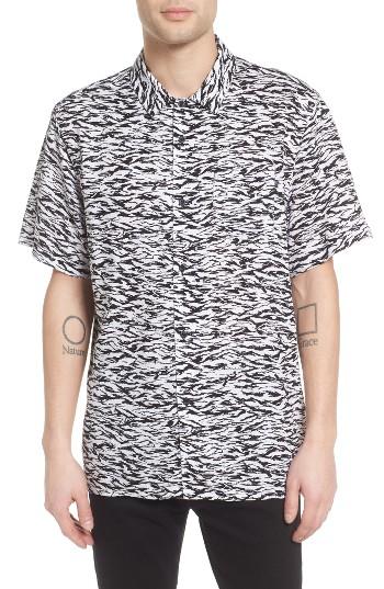 Men's Obey Uproar Print Woven Shirt