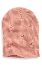 Women's Bp. Distressed Slouchy Beanie - Pink