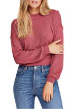 Women's Free People Stay With Me Top - Burgundy