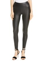 Women's Atm Anthony Thomas Melillo Coated Jersey Stirrup Pants - Black