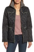Women's Vince Camuto Mixed Media Quilted Jacket