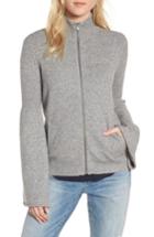 Women's Treasure & Bond Flare Sleeve Track Jacket, Size - Grey