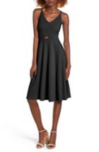 Women's Soprano Cutout Fit & Flare Dress - Black