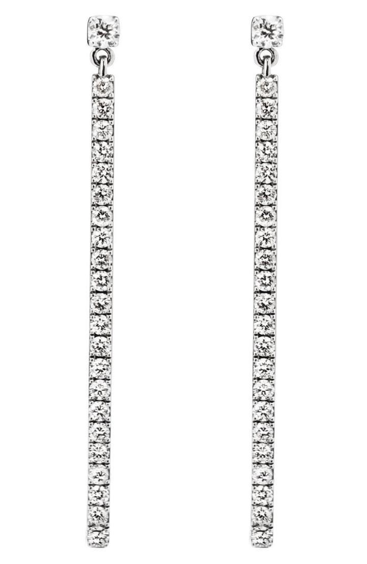Women's Messika Diamond Bar Linear Earrings