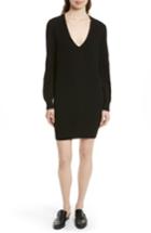 Women's Equipment Rosemary V-neck Cashmere Sweater Dress - Black