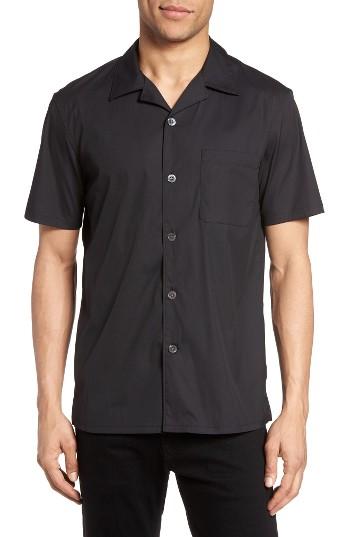 Men's Theory Havana Slim Fit Sport Shirt - Black