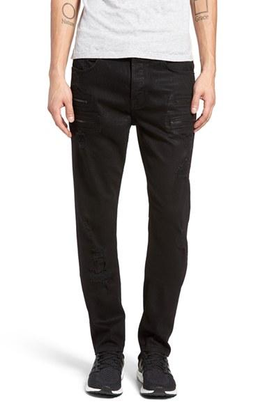 Men's Hudson Jeans Broderick Skinny Fit Jeans - Black