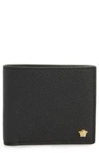 Men's Versace First Line Leather Wallet - Black