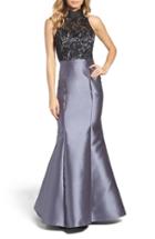 Women's Xscape Lace & Satin Mermaid Dress