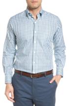 Men's Peter Millar Regular Fit Crisp Pane Sport Shirt - Blue