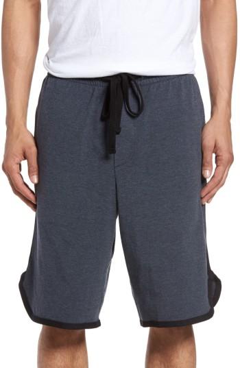 Men's James Perse Drawstring Basketball Shorts (l) - Blue
