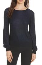 Women's Milly Metallic Shimmer Cotton Blend Sweater