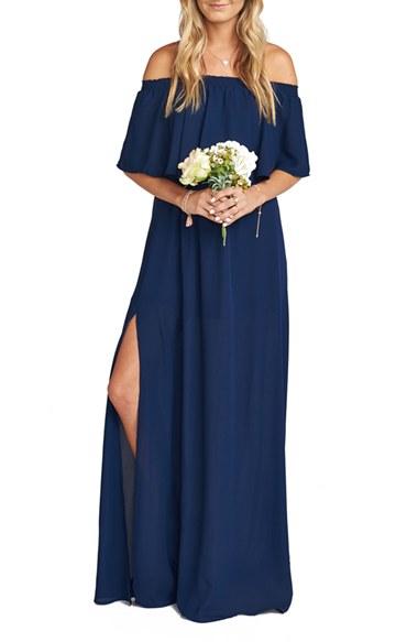 Women's Show Me Your Mumu Hacienda Convertible Gown, Size - Blue