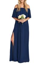Women's Show Me Your Mumu Hacienda Convertible Gown, Size - Blue