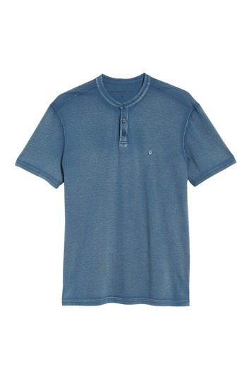 Men's John Varvatos Collection Regular Fit Cotton Henley - Blue