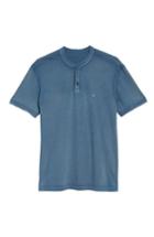 Men's John Varvatos Collection Regular Fit Cotton Henley - Blue