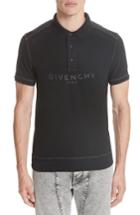 Men's Givenchy Destroyed Polo - Black