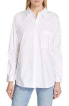 Women's Hugo Enif Tie Side Shirt - White