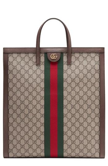 Gucci Ophidia Gg Supreme Canvas Tote - Beige