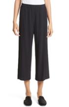 Women's Helmut Lang Crepe Culottes - Black