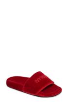 Women's Ivy Park Velvet Embossed Slide Sandal .5us / 37eu - Red