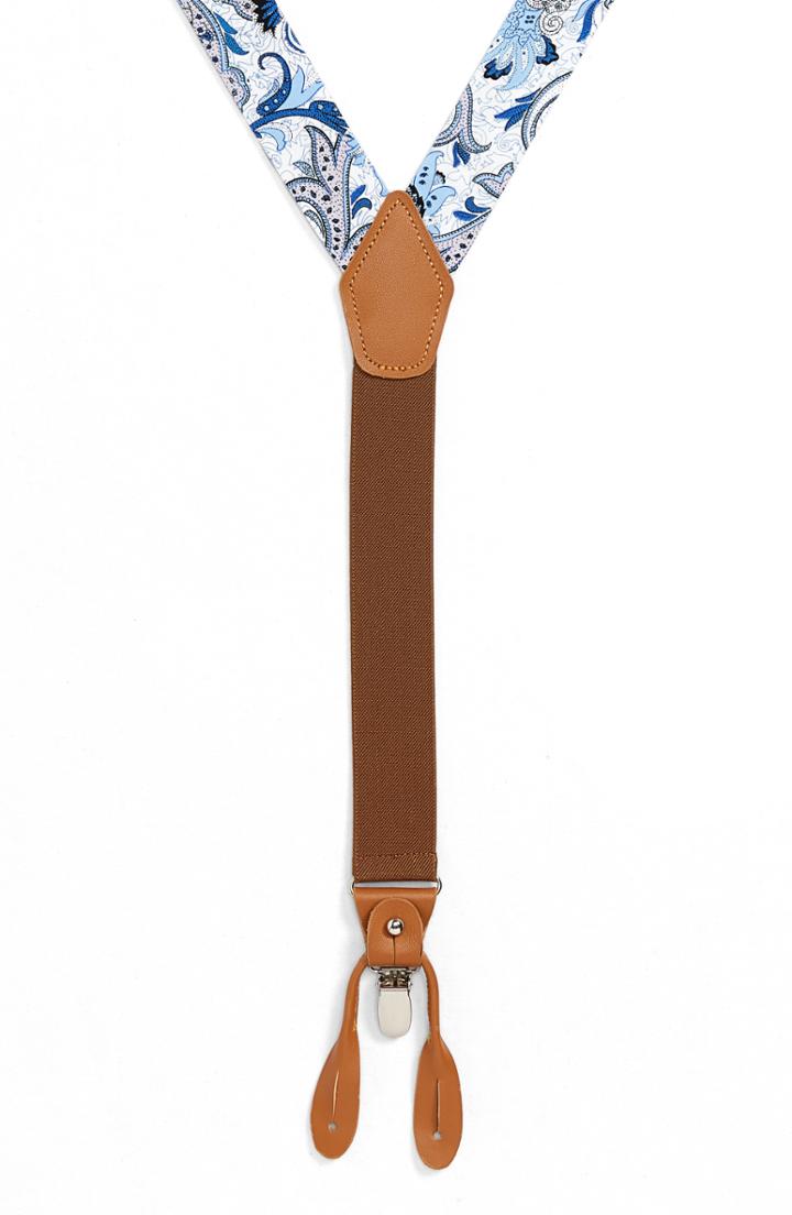 Men's Nordstrom Men's Shop Paisley Cotton Suspenders