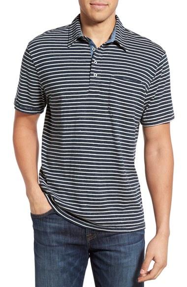 Men's True Grit Stripe Polo