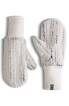 Women's The North Face Furlander Faux Fur Mittens - White
