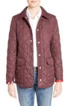 Women's Burberry Westbridge Quilted Jacket, Size - Red