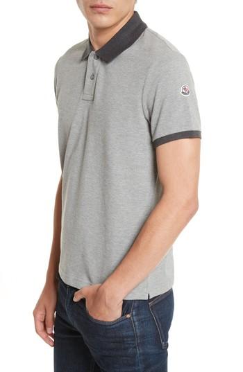 Men's Moncler Maglia Heathered Polo
