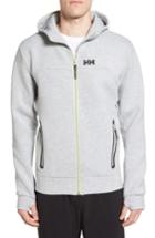Men's Helly Hansen Hp Ocean Fz Fitted Hoodie, Size - Grey