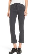 Women's Hudson Jeans Bullocks High Waist Lace-up Crop Jeans - Grey