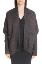 Women's Zero + Maria Cornejo Metallic Mohair & Wool Blend Cardigan - Blue
