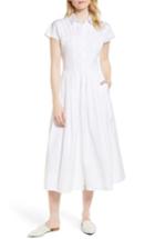 Women's Lewit Cotton Poplin Shirtdress - White