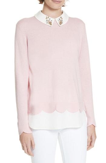 Women's Ted Baker London Suzaine Layered Sweater - Pink