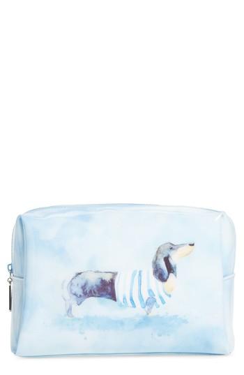 Catseye London Large Watercolor Dog Cosmetics Bag